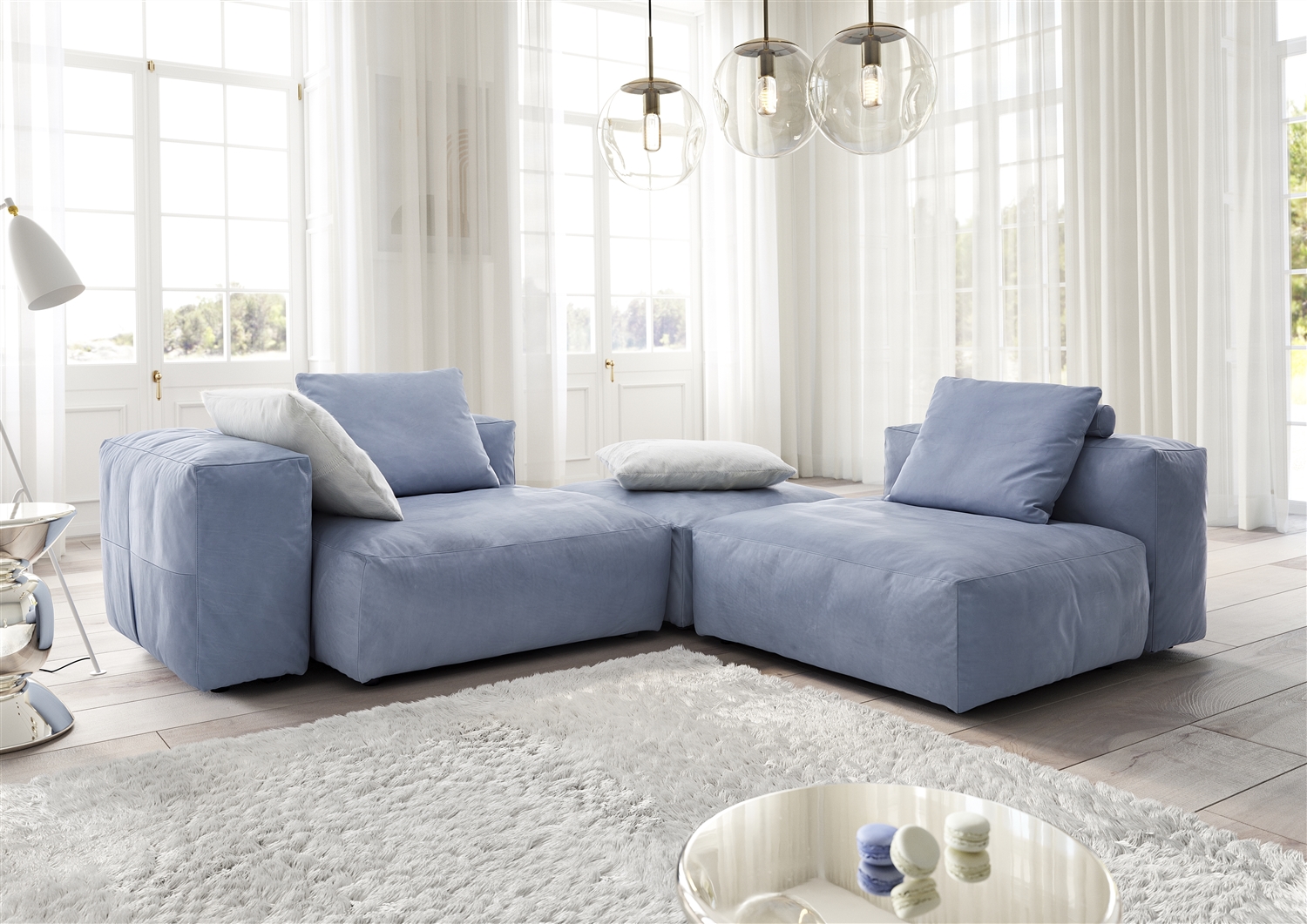 Milieu-Bild des tommy m Sofas Cloud in hellblau